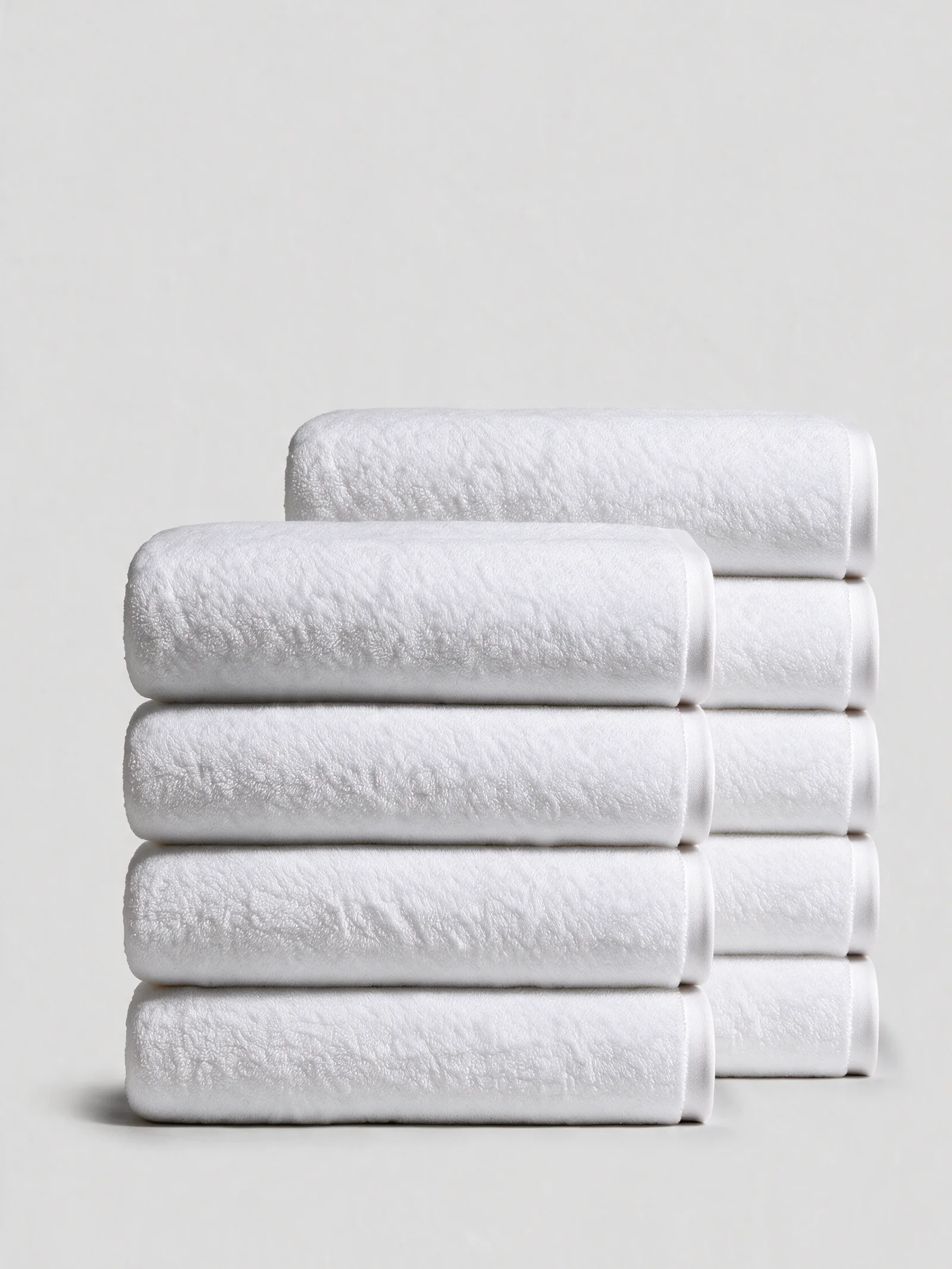 Pure White Reserve Hand Towel (Set of 8), 700 GSM Egyptian cotton