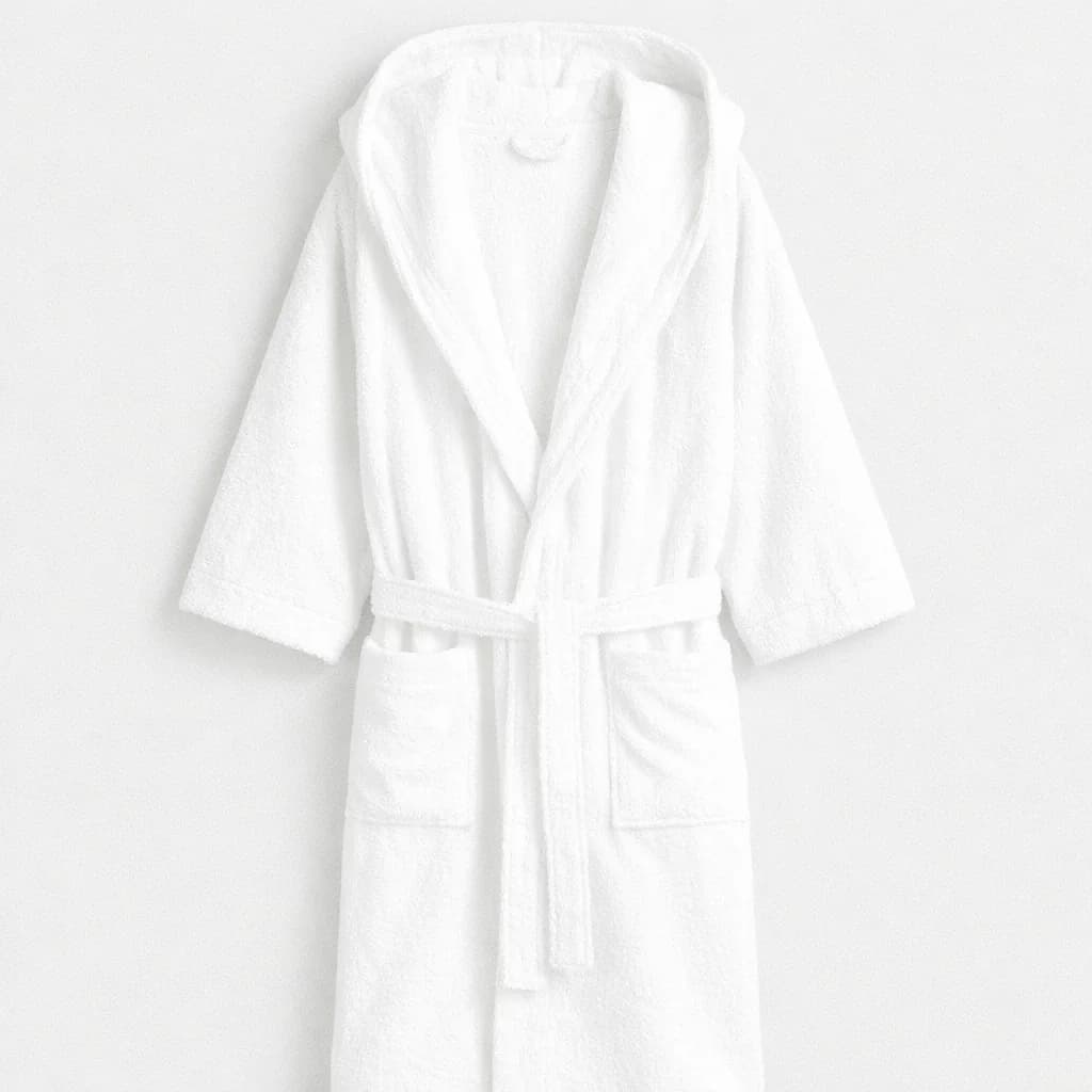 Ultra Soft Bath Robe - Pure White