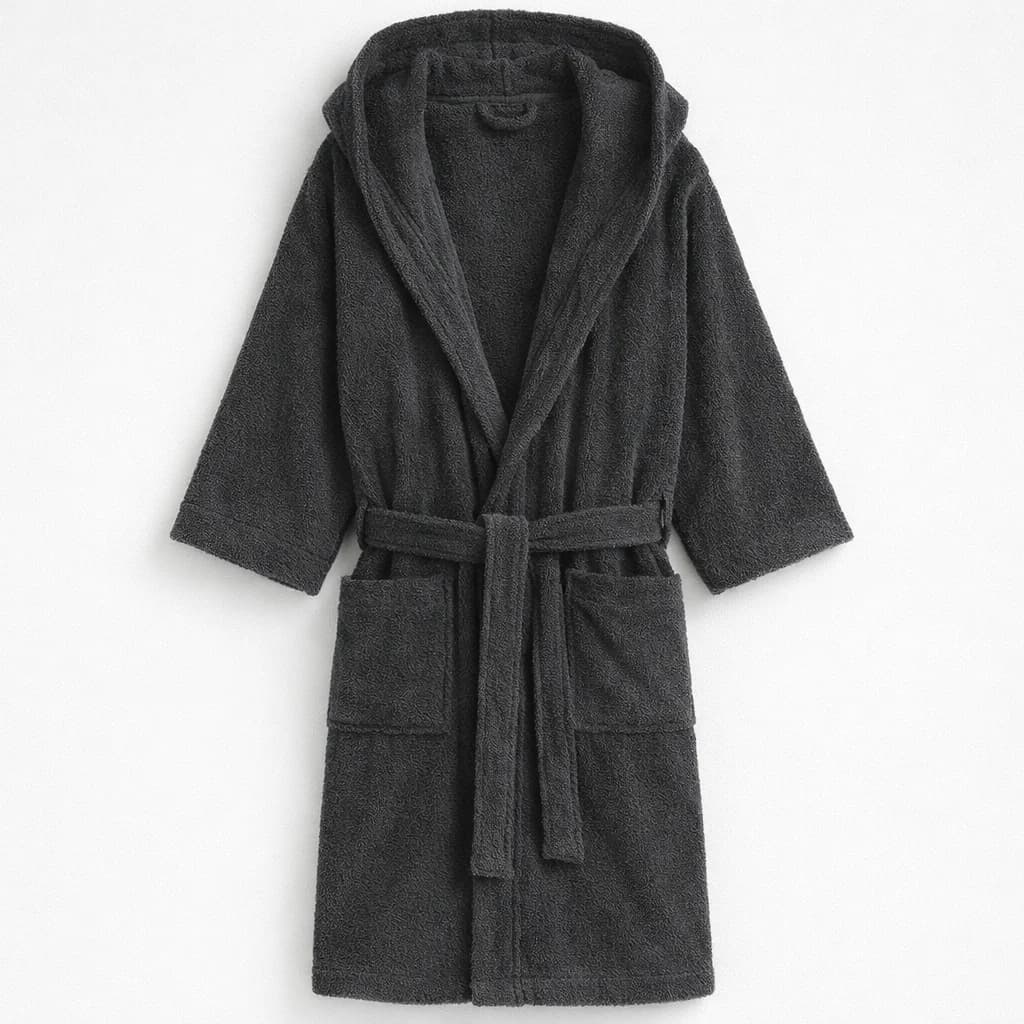Ultra Soft Bath Robe - Deep Grey