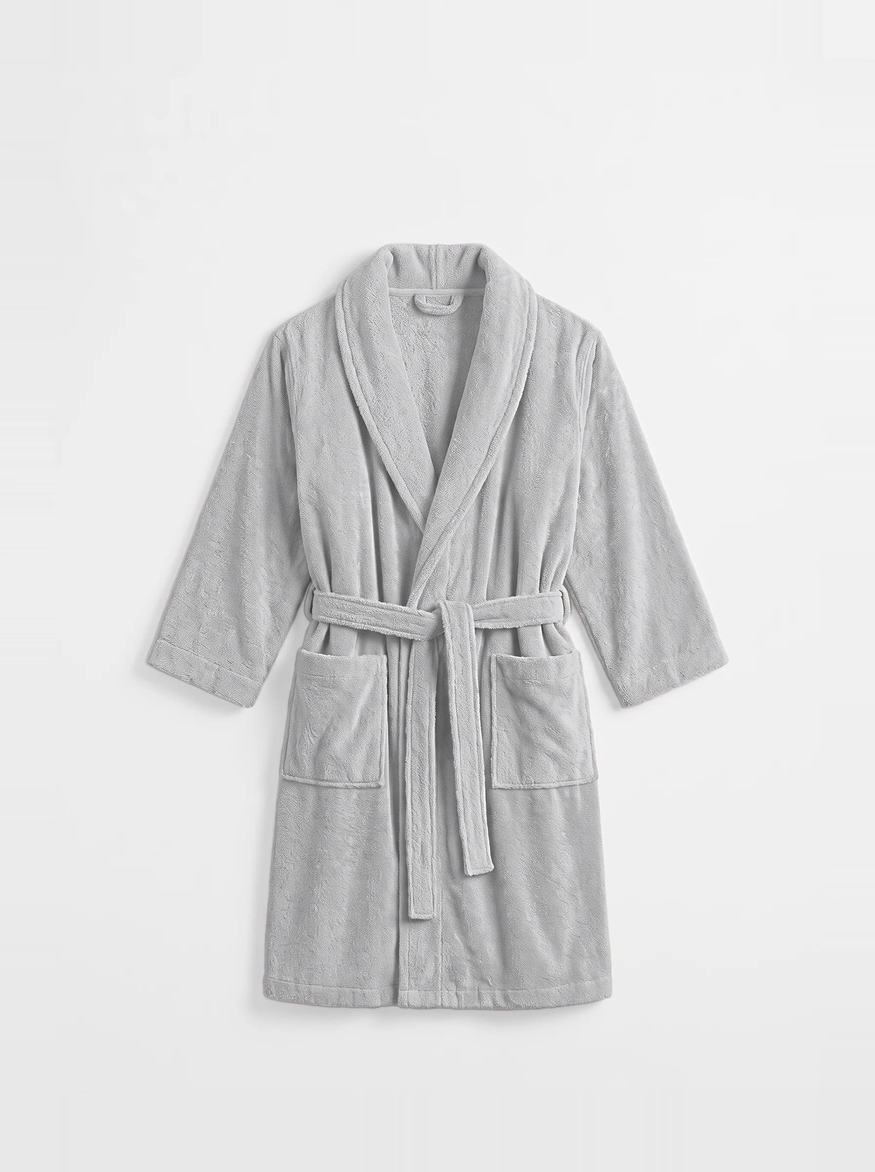 Ultra Soft Bath Robe - Soft Grey