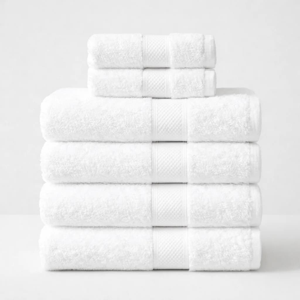 Signature Bath Bundle (6 pc) in Pure White