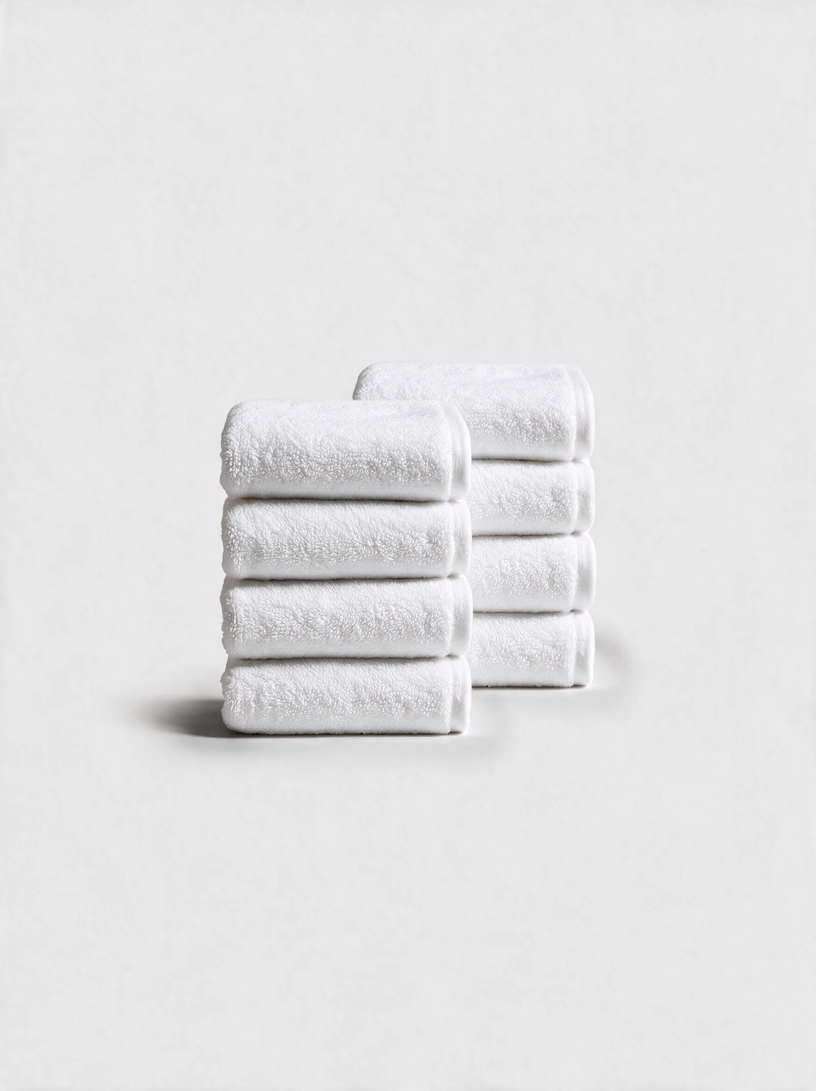 Pure White Reserve Wash Cloth (Set of 8), 700 GSM Egyptian cotton