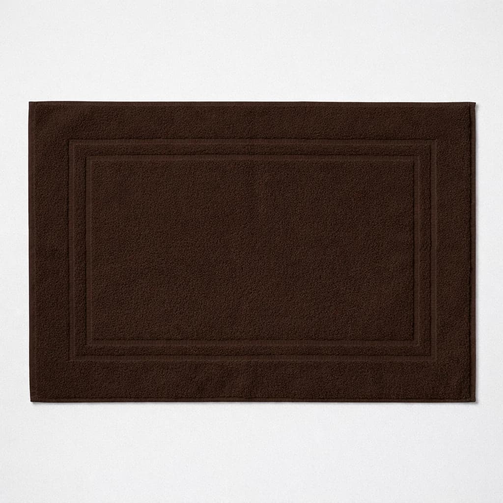 Egyptian Cotton Bath Mat - Dark Brown