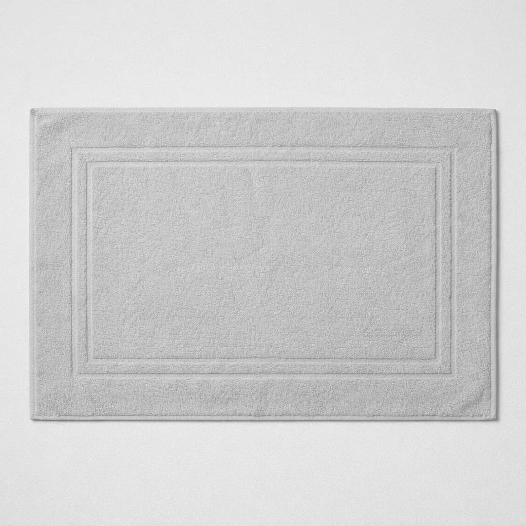 Egyptian Cotton Bath Mat - Soft Grey