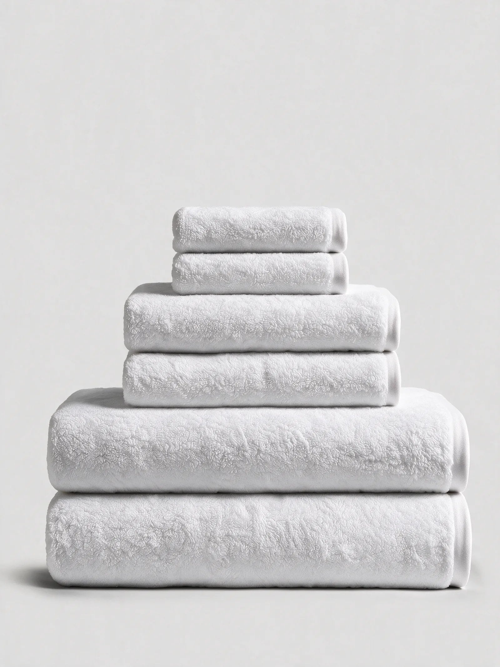 Pure White Reserve Essential Bundle with Bath Sheets, 700 GSM Egyptian cotton
