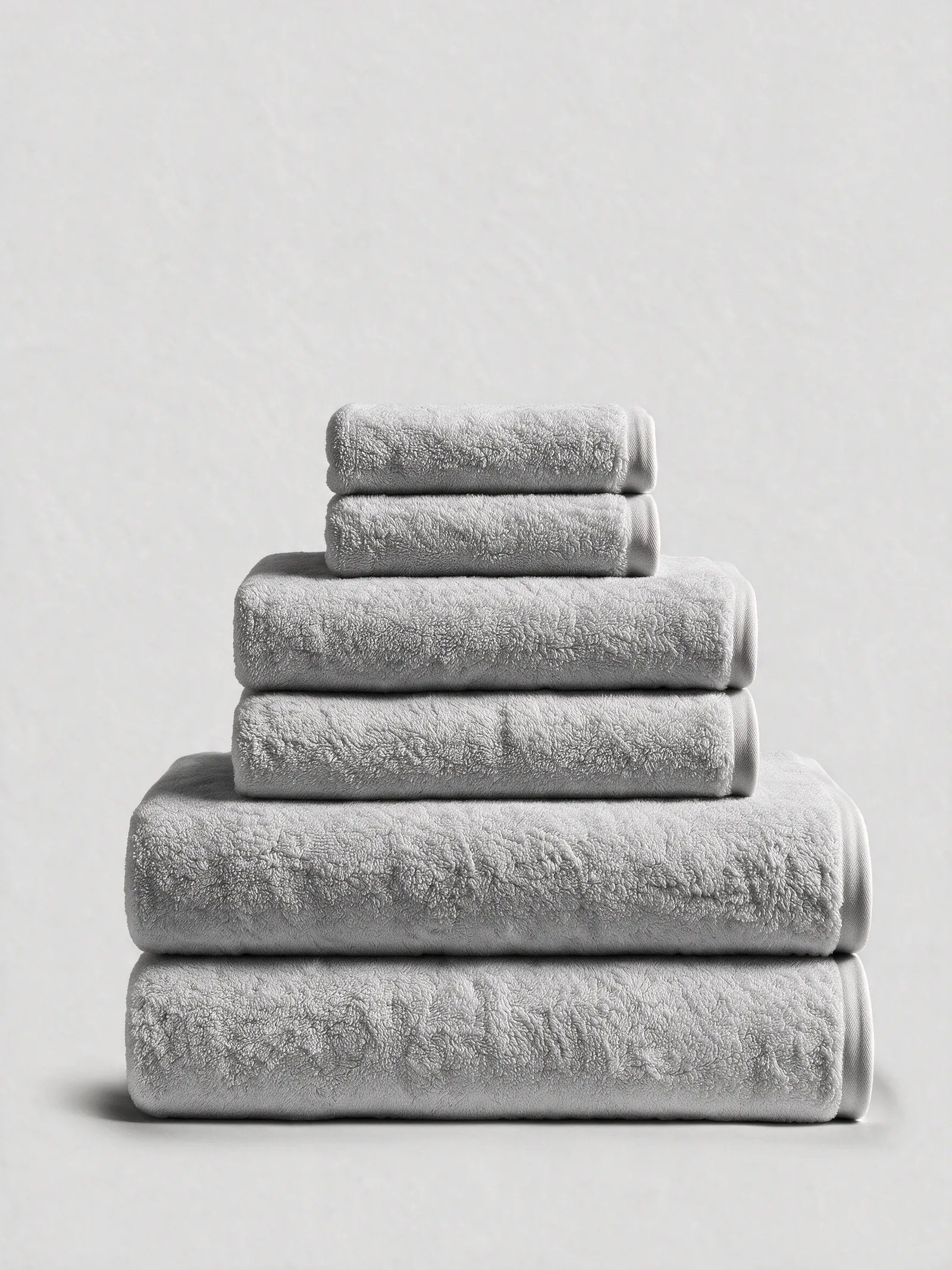 Soft Grey Reserve Essential Bundle with Bath Sheets, 700 GSM Egyptian cotton